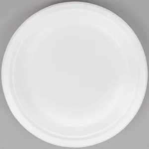 EcoChoice 9" White Plant Fiber Plate - 500/Case